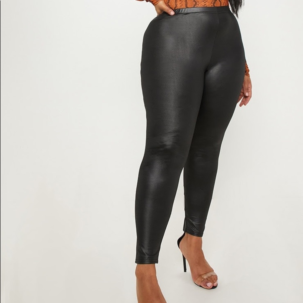 Black Pleather Leggings